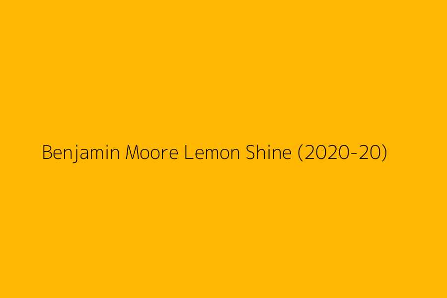 Benjamin Moore Lemon Shine (2020-20) represented in HEX code #ffb701