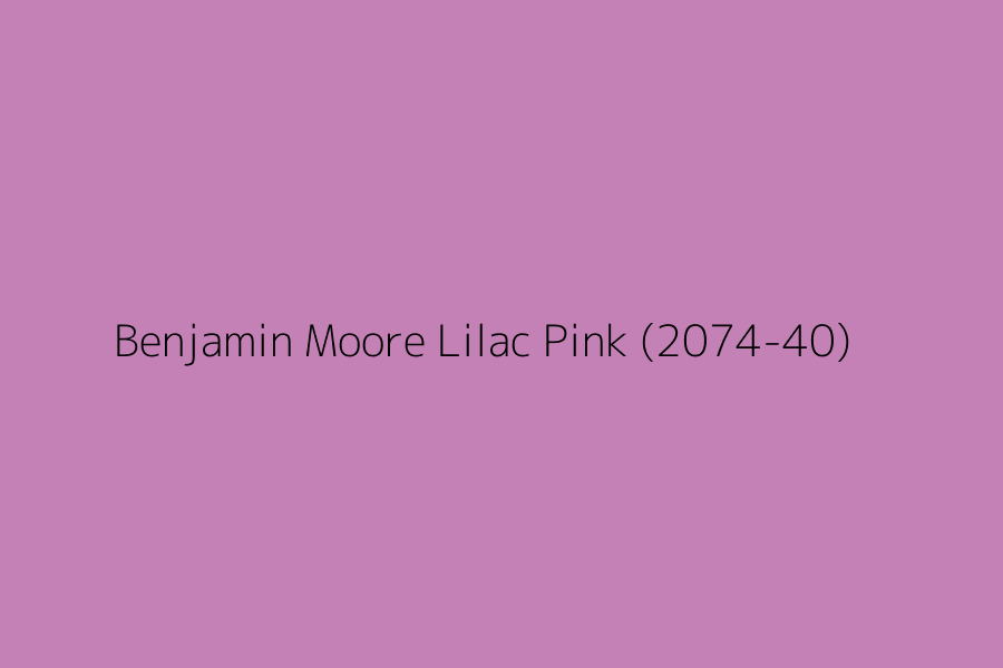Benjamin Moore Lilac Pink (2074-40) represented in HEX code #C381B5