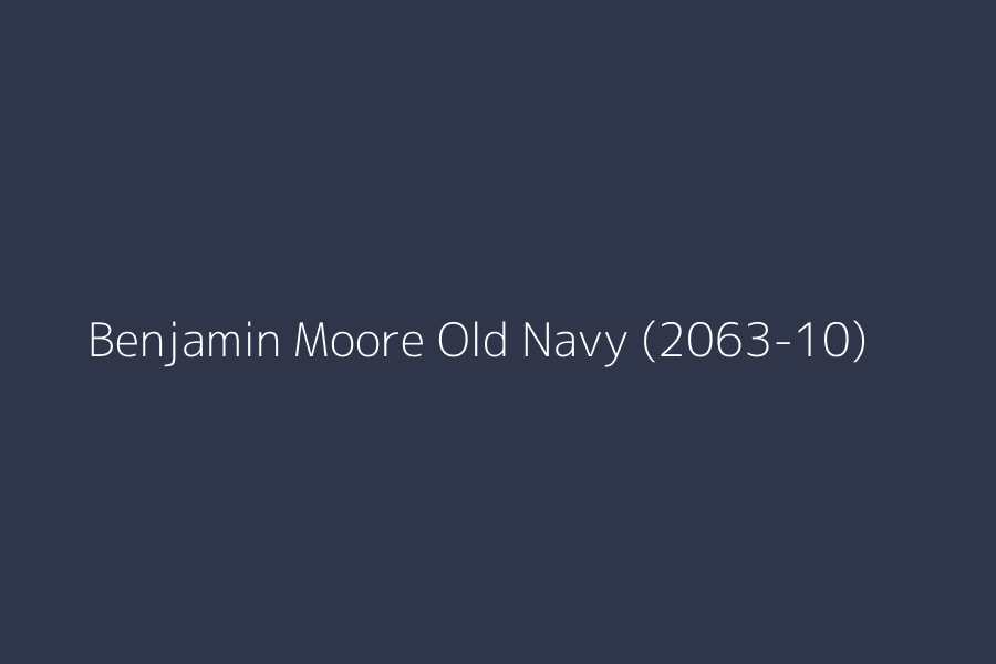 Benjamin Moore Old Navy (2063-10) represented in HEX code #2f364a
