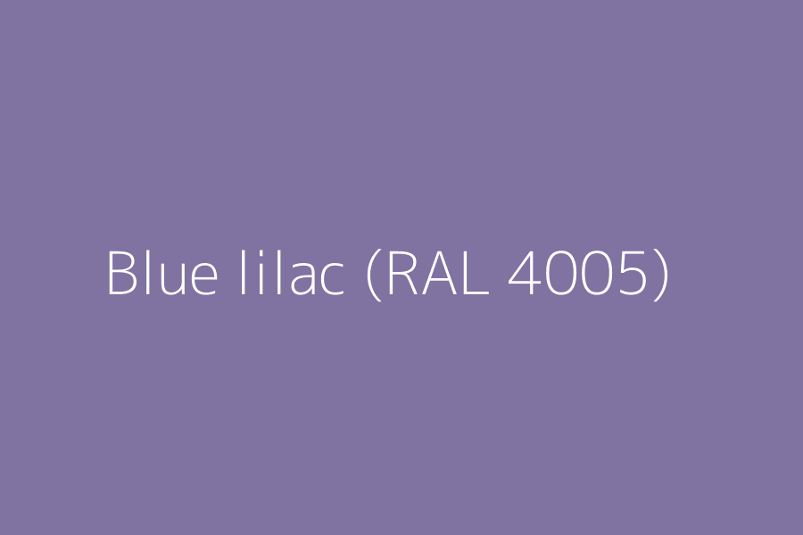 Blue lilac (RAL 4005) represented in HEX code #8072A1