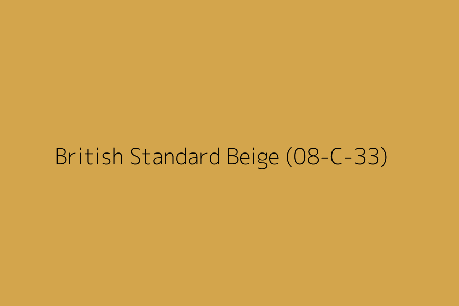 British Standard Beige (08-C-33) represented in HEX code #D3A54C