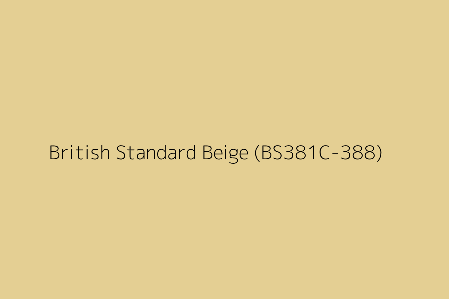 British Standard Beige (BS381C-388) represented in HEX code #E4CF93