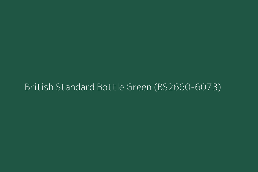 British Standard Bottle Green (BS2660-6073) represented in HEX code #1f5644