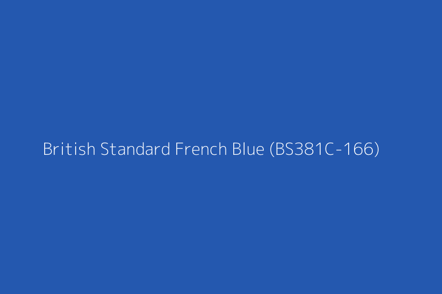 British Standard French Blue (BS381C-166) represented in HEX code #2458AF
