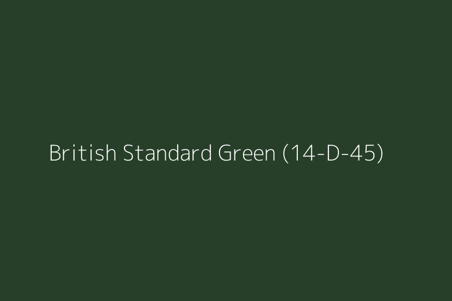 British Standard Green (14-D-45) represented in HEX code #273f29