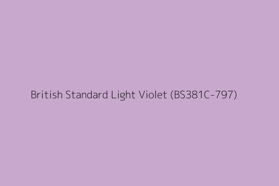 British Standard Light Violet (BS381C-797) represented in HEX code #C9A8CE