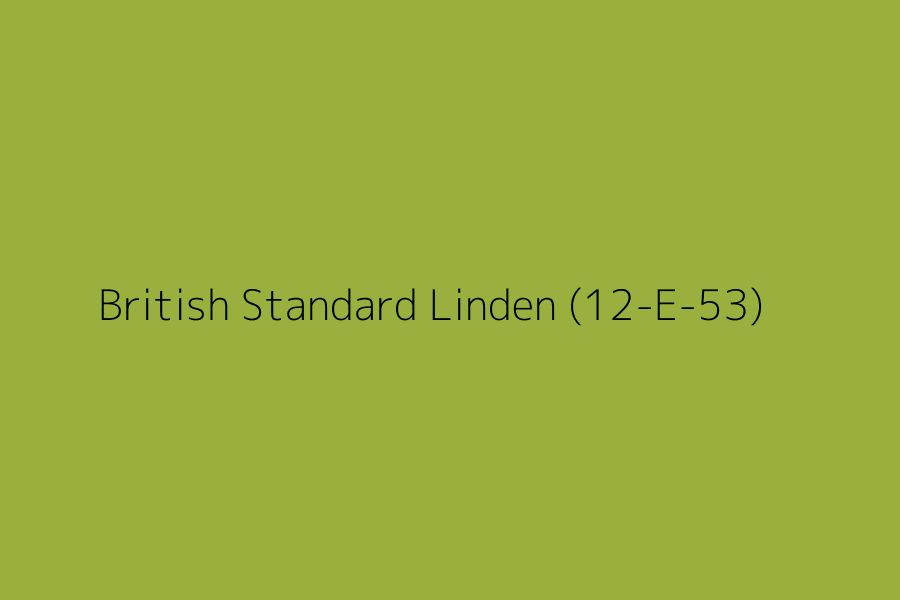 British Standard Linden (12-E-53) represented in HEX code #99B03F