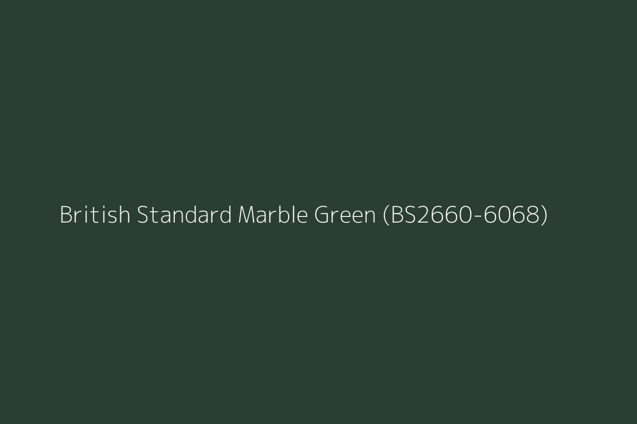 British Standard Marble Green (BS2660-6068) represented in HEX code #2b3e34
