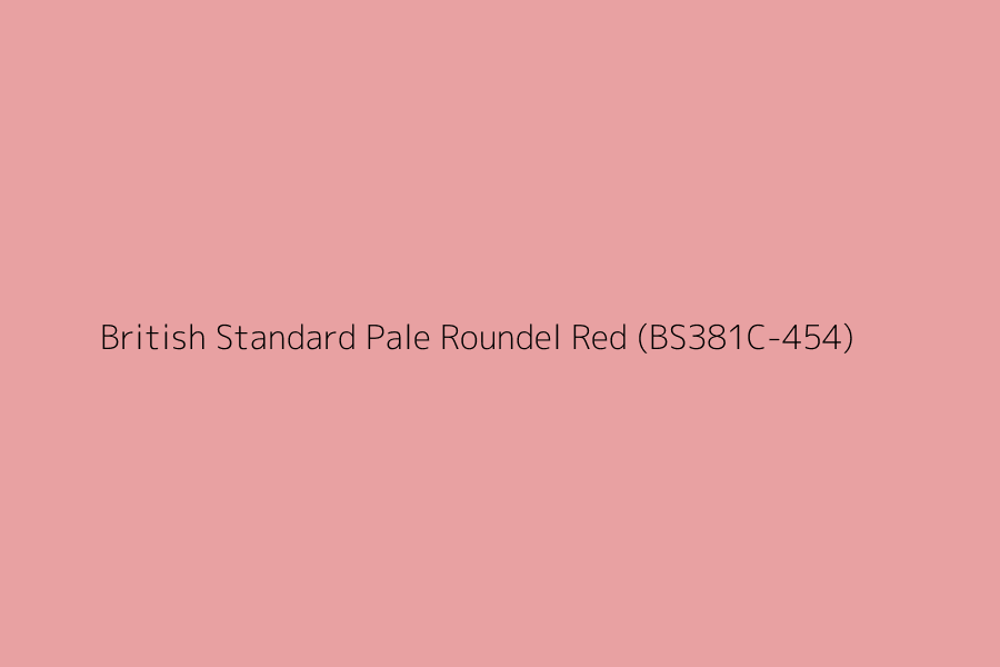 British Standard Pale Roundel Red (BS381C-454) represented in HEX code #e8a1a2