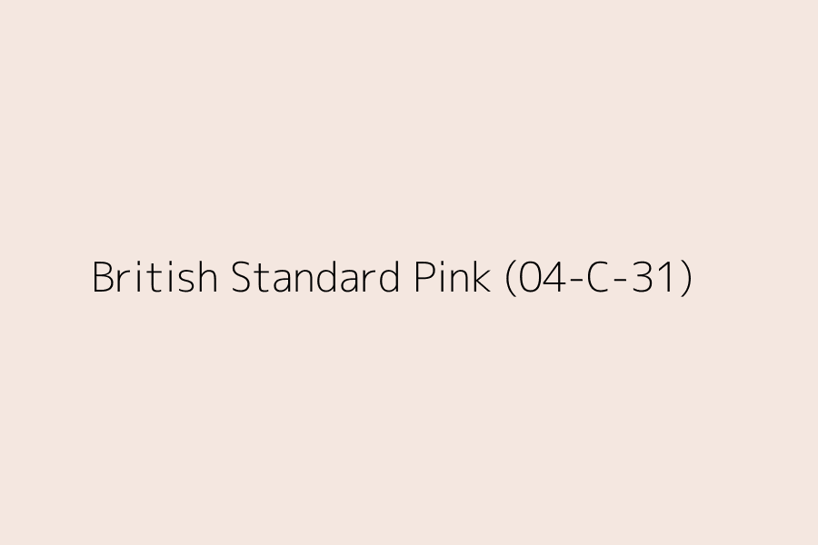 British Standard Pink (04-C-31) represented in HEX code #F4E7E0