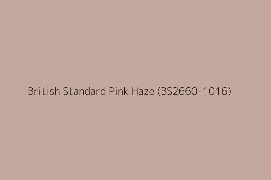 British Standard Pink Haze (BS2660-1016) represented in HEX code #C4A89E