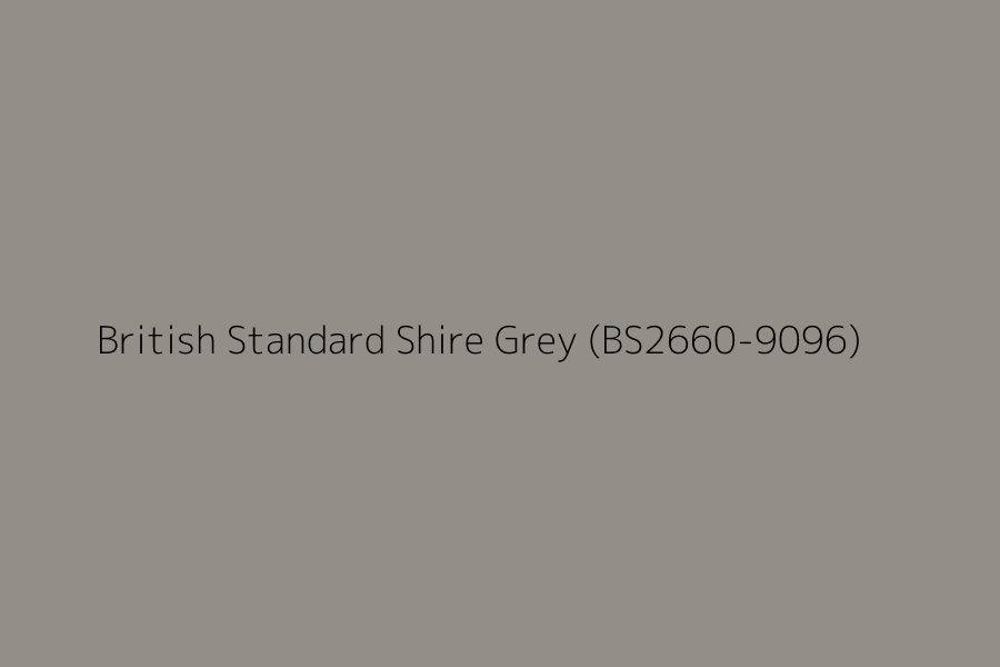 British Standard Shire Grey (BS2660-9096) represented in HEX code #918F88