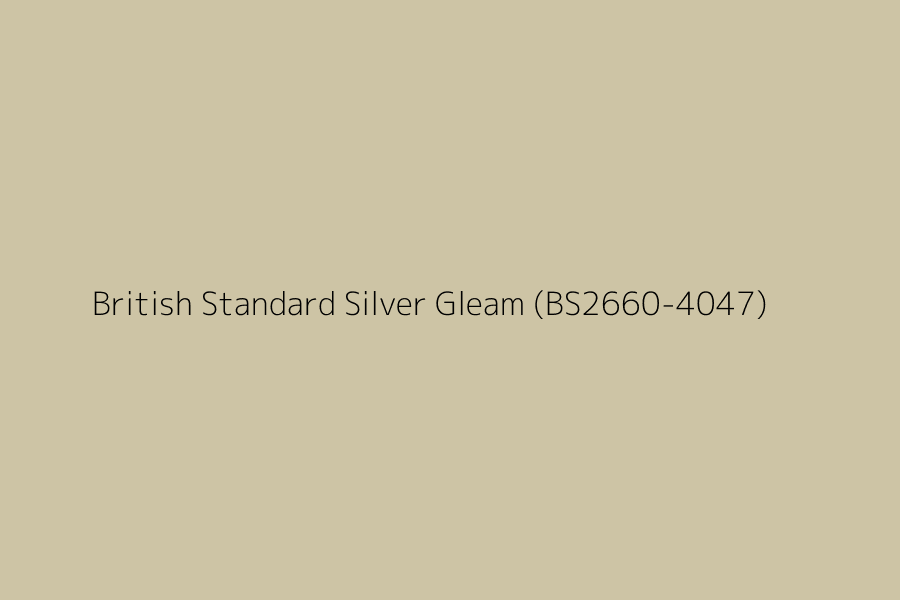 British Standard Silver Gleam (BS2660-4047) represented in HEX code #CDC4A5