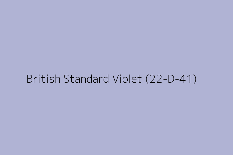 British Standard Violet (22-D-41) represented in HEX code #B0B3D4