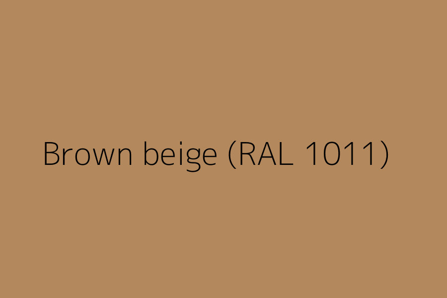 Brown beige (RAL 1011) represented in HEX code #b4885d