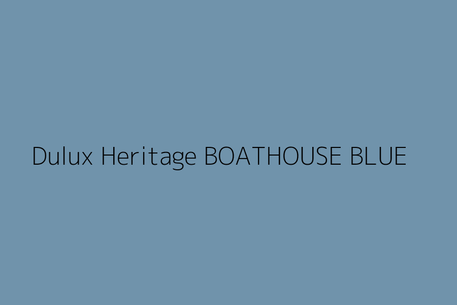 Dulux Heritage BOATHOUSE BLUE represented in HEX code #7093AB