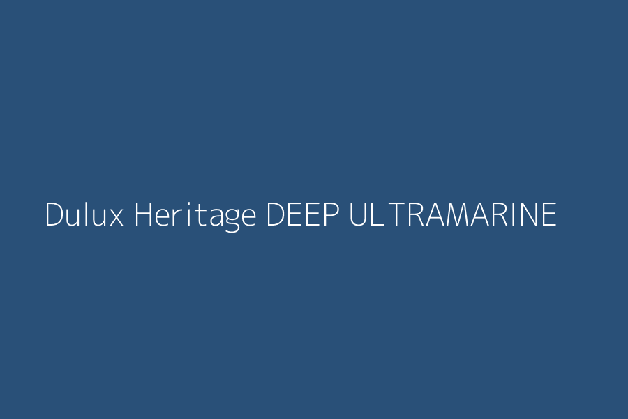 Dulux Heritage DEEP ULTRAMARINE represented in HEX code #295078