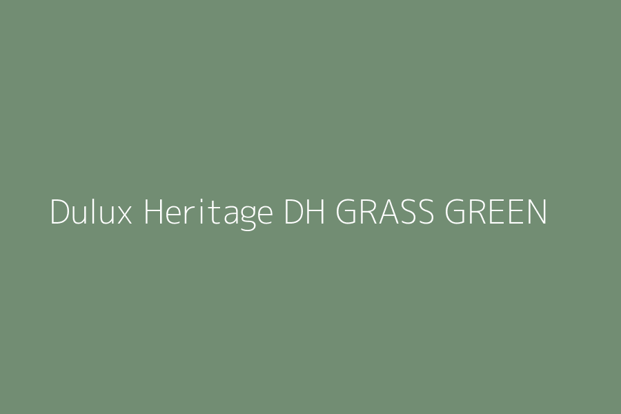 Dulux Heritage DH GRASS GREEN represented in HEX code #728D73