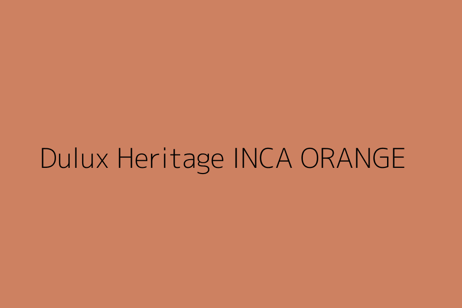 Dulux Heritage INCA ORANGE represented in HEX code #cd8161