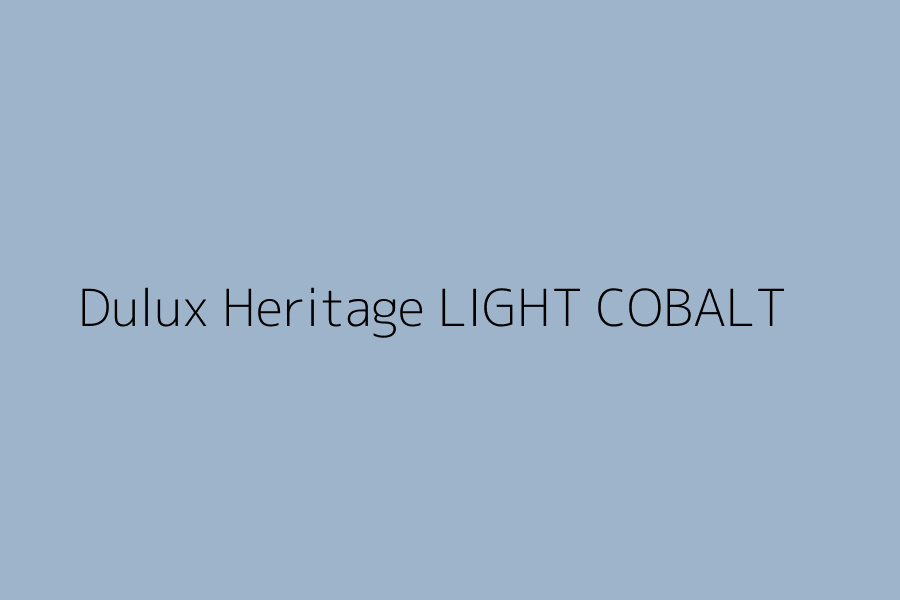 Dulux Heritage LIGHT COBALT represented in HEX code #9eb4cb