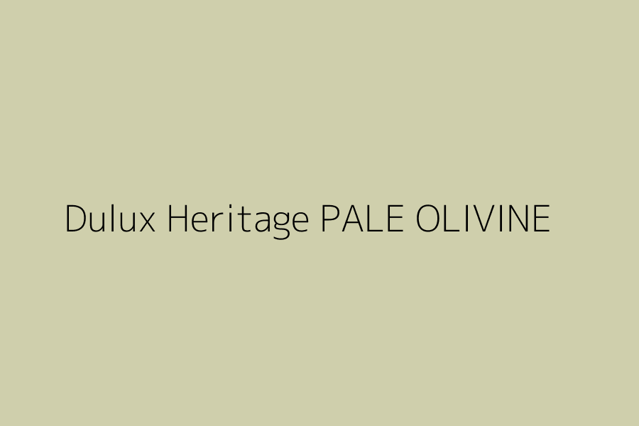Dulux Heritage PALE OLIVINE represented in HEX code #cfcfac