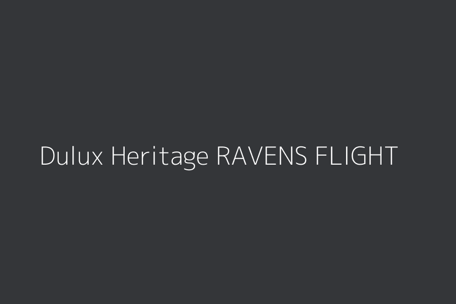 Dulux Heritage RAVENS FLIGHT represented in HEX code #343639