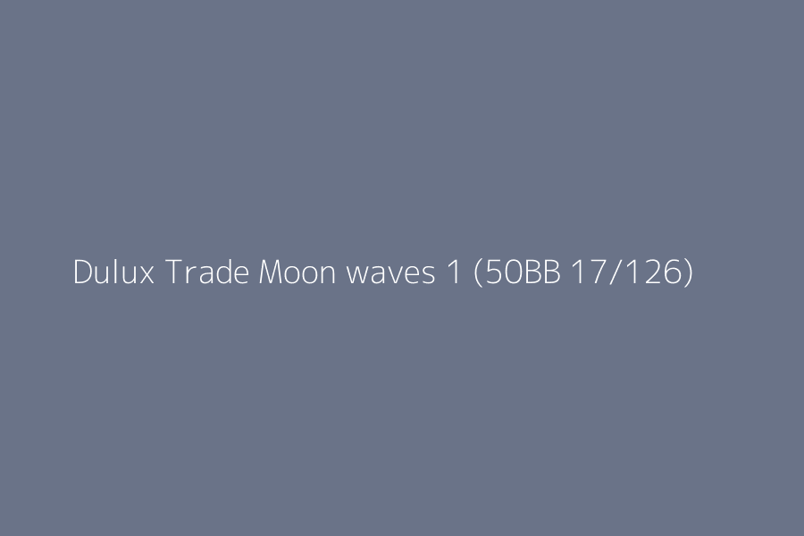 Dulux Trade Moon waves 1 (50BB 17/126) represented in HEX code #6A7388