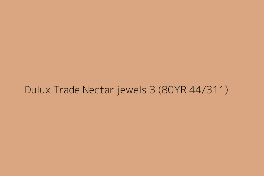 Dulux Trade Nectar jewels 3 (80YR 44/311) represented in HEX code #d9a681