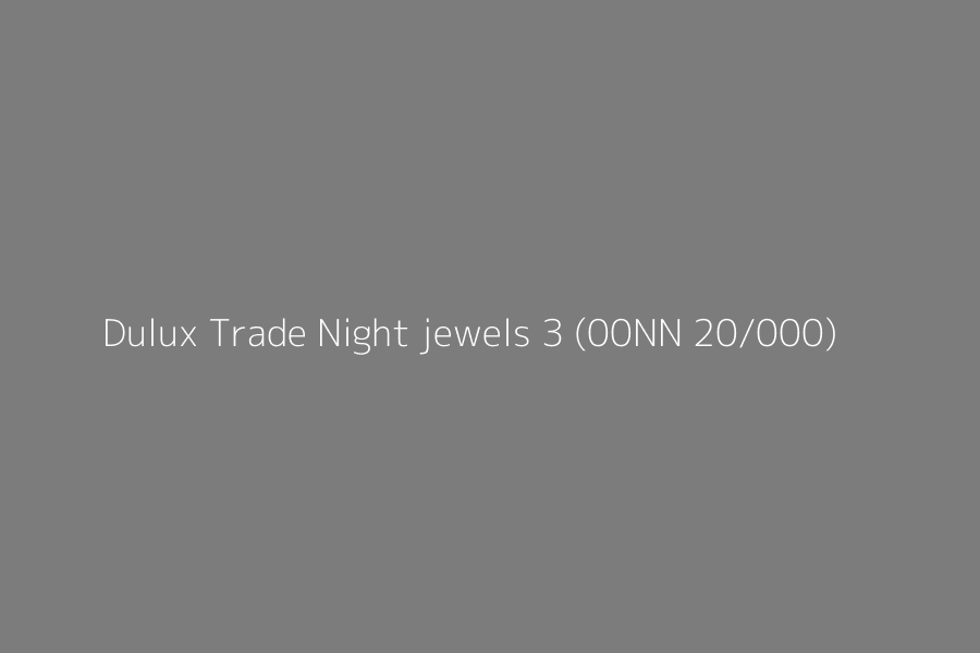 Dulux Trade Night jewels 3 (00NN 20/000) represented in HEX code #7c7c7c