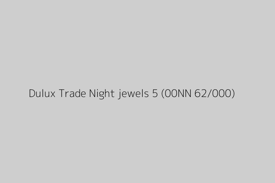 Dulux Trade Night jewels 5 (00NN 62/000) represented in HEX code #CECECE