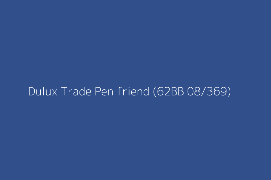 Dulux Trade Pen friend (62BB 08/369) represented in HEX code #31508b