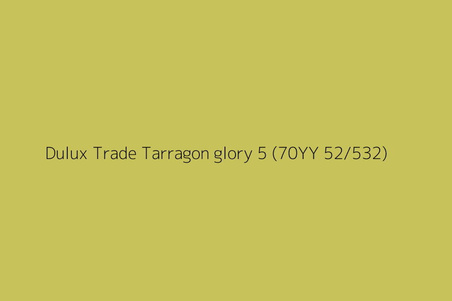 Dulux Trade Tarragon glory 5 (70YY 52/532) represented in HEX code #C7C259