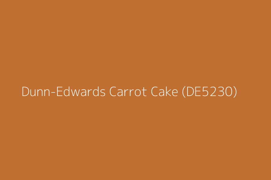 Dunn-Edwards Carrot Cake (DE5230) represented in HEX code #BF6F31