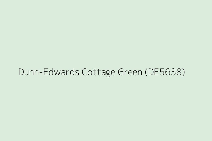 Dunn-Edwards Cottage Green (DE5638) represented in HEX code #DCECDC