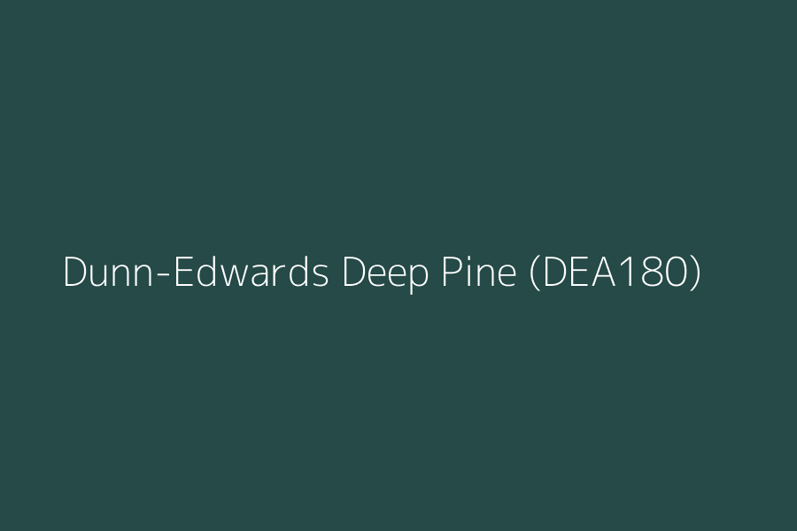 Dunn-Edwards Deep Pine (DEA180) represented in HEX code #254a47