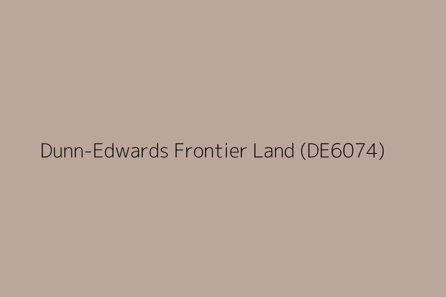 Dunn-Edwards Frontier Land (DE6074) represented in HEX code #BCA59A
