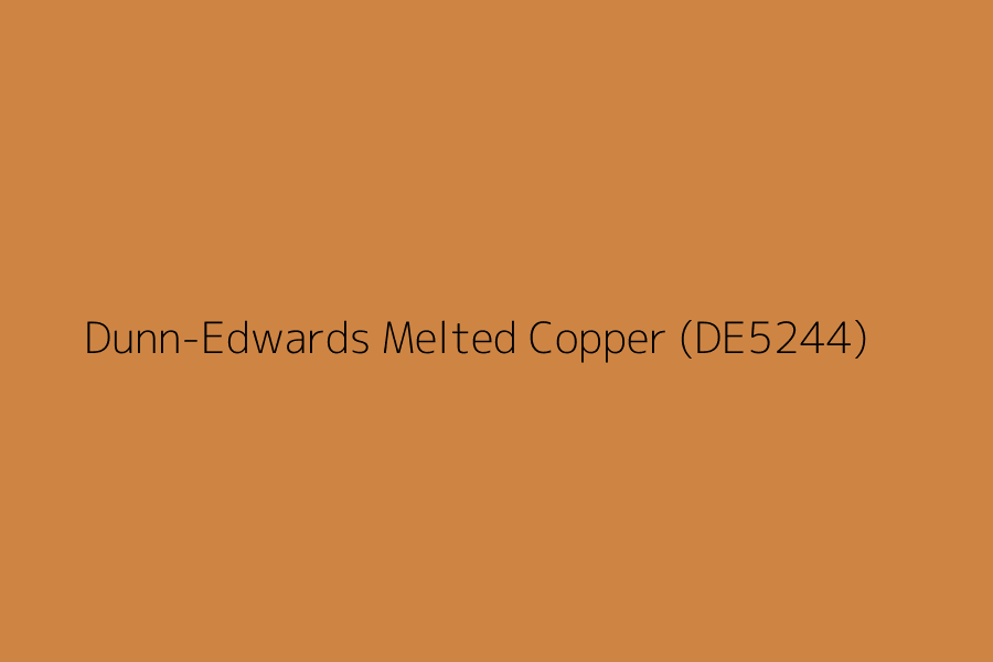Dunn-Edwards Melted Copper (DE5244) represented in HEX code #CE8544