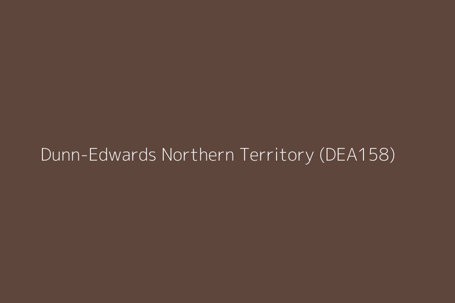 Dunn-Edwards Northern Territory (DEA158) represented in HEX code #5e463c