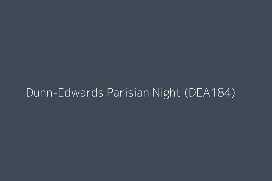 Dunn-Edwards Parisian Night (DEA184) represented in HEX code #3F4855
