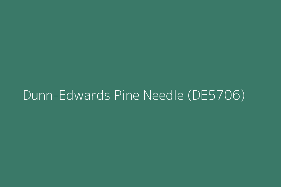 Dunn-Edwards Pine Needle (DE5706) represented in HEX code #3A7968