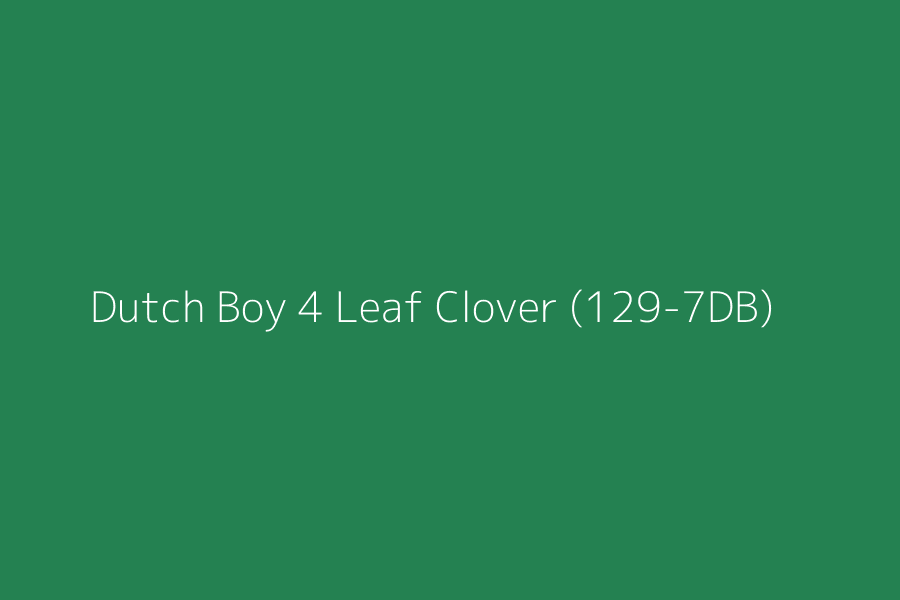 Dutch Boy 4 Leaf Clover (129-7DB) represented in HEX code #248151
