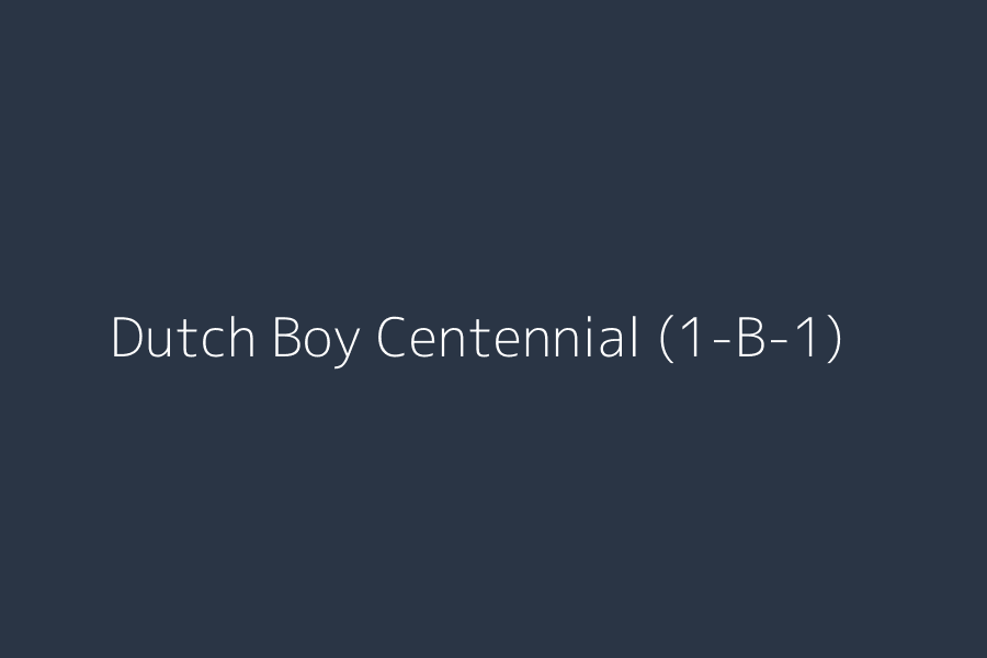 Dutch Boy Centennial (1-B-1) represented in HEX code #2A3545