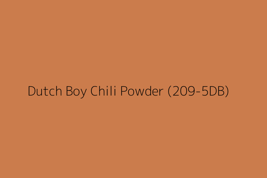 Dutch Boy Chili Powder (209-5DB) represented in HEX code #cb7c4c
