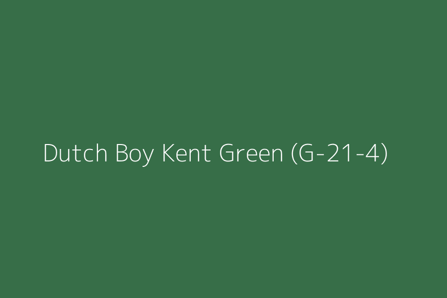 Dutch Boy Kent Green (G-21-4) represented in HEX code #376E48