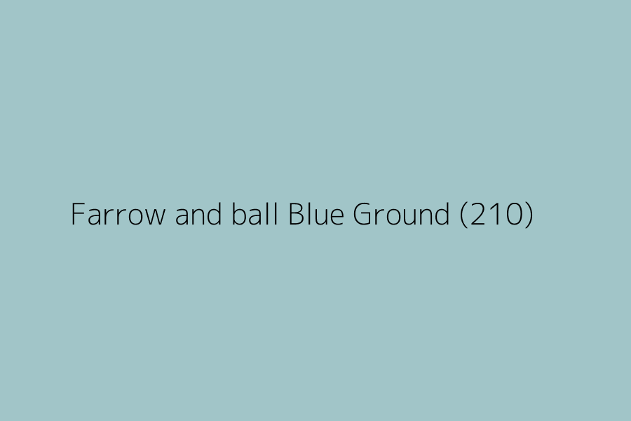 Farrow and ball Blue Ground (210) represented in HEX code #a1c5c8