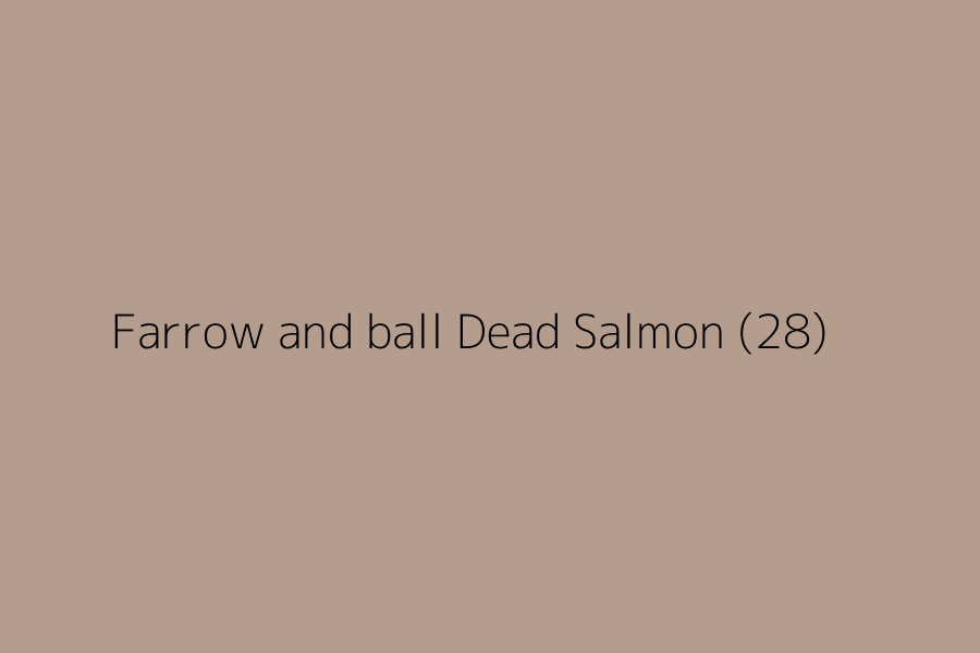 Farrow and ball Dead Salmon (28) represented in HEX code #B49D8D
