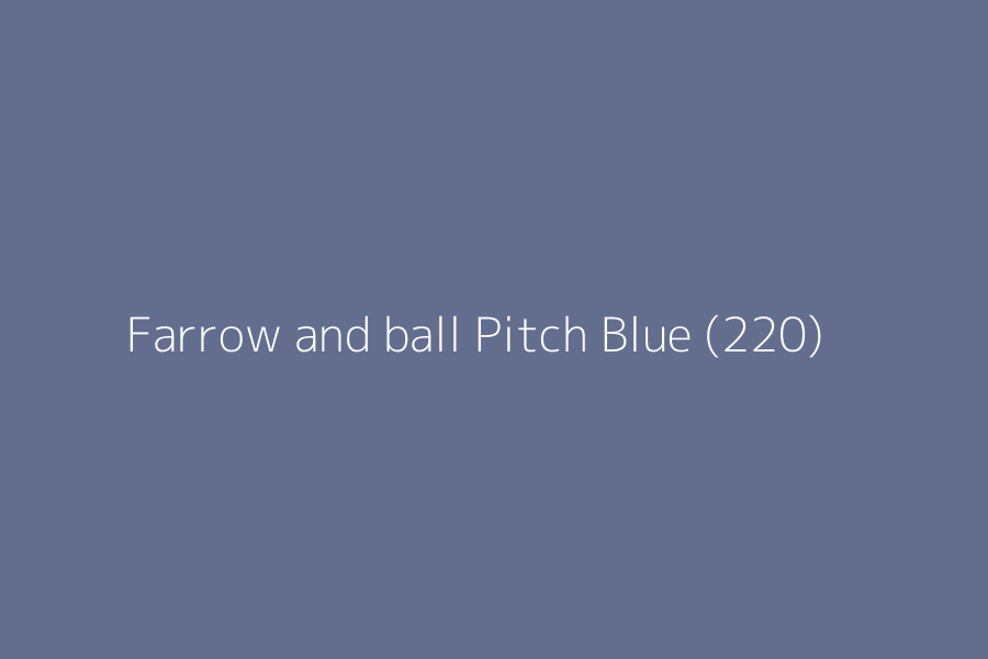 Farrow and ball Pitch Blue (220) represented in HEX code #636E8F