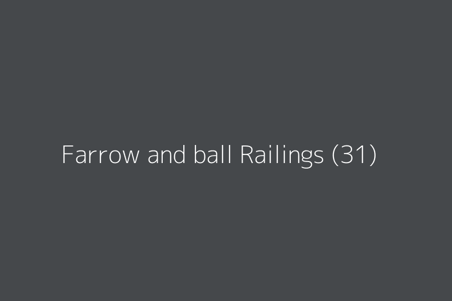 Farrow and ball Railings (31) represented in HEX code #45484b