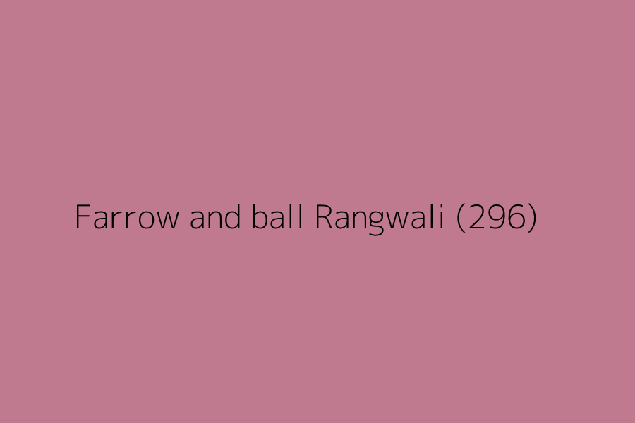 Farrow and ball Rangwali (296) represented in HEX code #bf7a8f