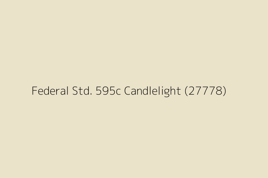 Federal Std. 595c Candlelight (27778) represented in HEX code #eae2c9